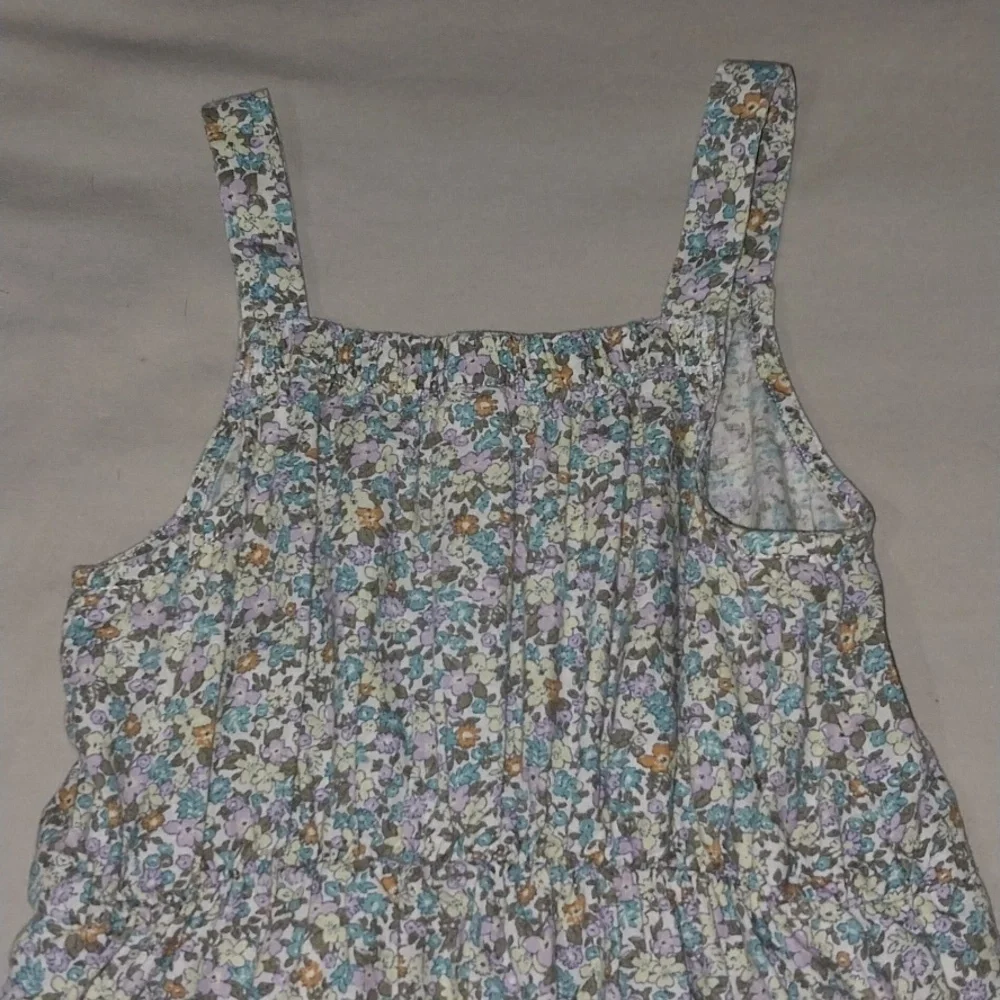 OshKosh B'gosh Blue and Yellow Floral Jumpsuit 4